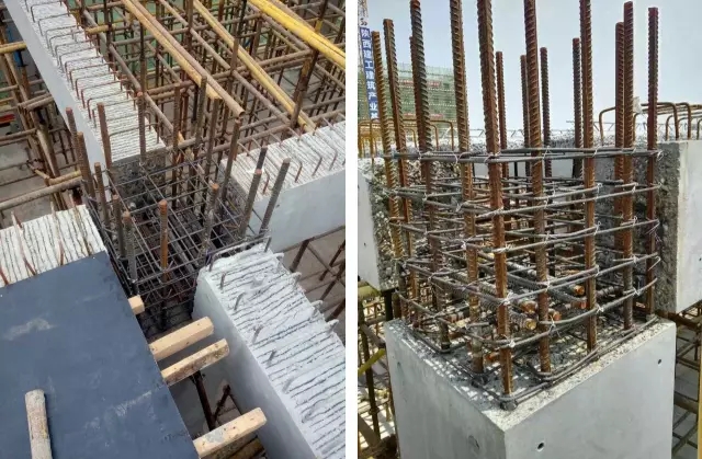 中柱、边柱梁柱节点焦点区箍筋